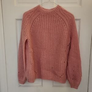 Cozy Pink Knit Sweater